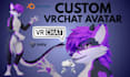 create, design and rig custom vrchat avatar for PC and quest