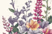 draw one line art illustration botanical