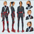 create anime expression sheet with multiple emotions