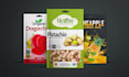 design modern pouch packaging and label with 3d mockup