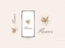 design a modern floral and flower logo