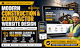 design construction website, contractor website that generate construction leads