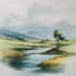 paint landscapes in watercolor