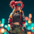 design anime character , cyberpunk character