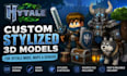 create custom stylized 3d models for hytale mods, maps, and servers