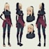 create complete anime character sheet