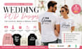 create wedding print on demand designs couples brides etsy shopify custom merch