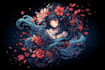 create a anime tatto traditional design