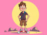 draw a cartoon illustration