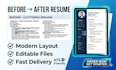 design a professional resume in canva and ms word