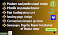 design a high converting shopify landing page, pagefly, gempages, klaviyo