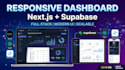 build responsive dashboard with next js supabase backend