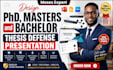 design phd, masters and bachelor theses defense presentation professionally
