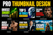design clickable youtube thumbnails for faceless automation channels