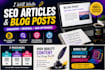 write simple and engaging blog posts and articles