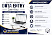 do web reserach data collection and data entry