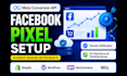 setup facebook pixel, meta conversion API, ga4 and GTM tracking