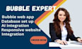 do no code web app, bubble io developer, glide, adalo web app development