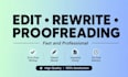 edit rewrite and proofread your text professionally
