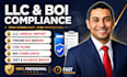 provide llc annual report fincen boi report, cta filing and boi compliance