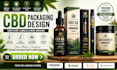 do your cbd vape hemp herbal tincture packaging box design and label