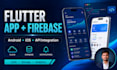 develop flutter android and ios app with firebase