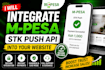 integrate m pesa API stk push into your website