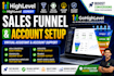 gohighlevel crm automation sales funnel virtual ghl account support