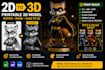 convert  2d to 3d model paint color split stl 3mf printable 3d sculpt