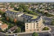 3d residential development,green rooftp terrace,aerial overview,site plan render