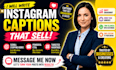 write high converting instagram captions with hooks, ctas, and hashtags
