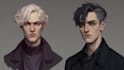 paint character illustrations in semi realistic art style