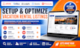 setup, optimize airbnb guesty listing, lodgify pricelab vrbo hostaway hospitable