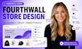 design fourth wall merch store set up for content creators, fourthwall website