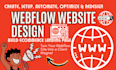 design, redesign webflow website, webflow developer build ecommerce landing page