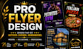 design modern, professional and eye catching flyer or poster
