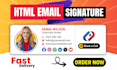 create clickable HTML email signature for gmail outlook