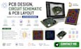 pcb design, circuit schematic, and pcb layout,  gerber using altium designer