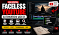 create faceless youtube automation videos with script editing and thumbnail