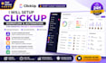 setup clickup workflow, automation clickup consultant for project management