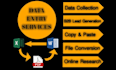 be your data entry and lead generation expert