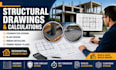 do structural drawings and calc, foundation, slab, rebar for residential project