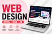 create a responsive website using HTML, CSS and javascript