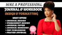 do journal formatting, journal design, workbook design digital planner