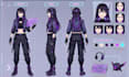 draw furry reference sheet, character sheet, character design, fursona oc design