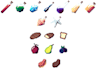 make pixel art items and icons