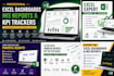 create professional excel dashboards, mis reports, and KPI trackers