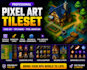 do pixel art tileset sprite sheet game character animation topdown pixel tilemap