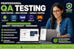 user test beta test manual test android app test saas website app game QA test