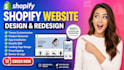 design profitable shopify website , dropshipping store, shopify store redisign